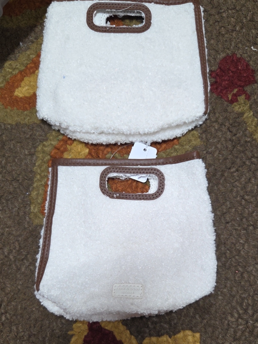 Bath&Body Works:  White Fluffy Fur Lil Bag
